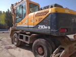 korea original 2014 Used hyundai r210w-9 wheel excavator/ tyre machine R210w-9