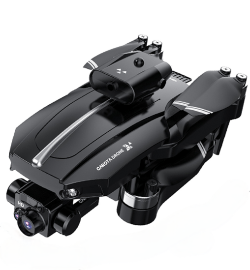 BLACK HUGTEC W21 Drone Customizable Camera Settings and One-Touch Video Recording for Maximum Flight Time 10-20min
