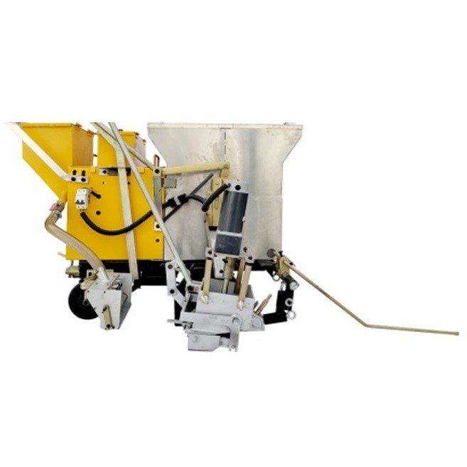 Pushing 60Lx2 Two Component Road Line Striping Machine Self Dropping