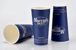 Blue Insulated PLA Paper Cups PE Coating Personalized Size With Lids