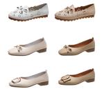 BS106 Beef Tendon Soft Sole Single Shoes Flat Shoes Women'S Spring 2021 New