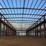 Industrial Insulated Steel Frame Buildings Construction With Metallic Materials
