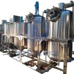 First-level Refining Carbon steel 4TPD oil refinery machinery equipment