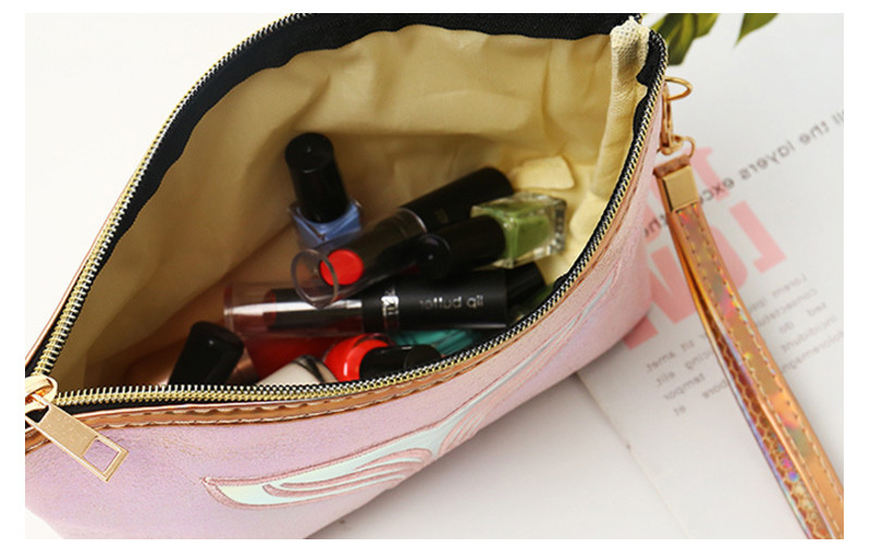 Iridescent Makeup Pouch Toiletry Pouch Hologram Clutch Cosmetic Pouch