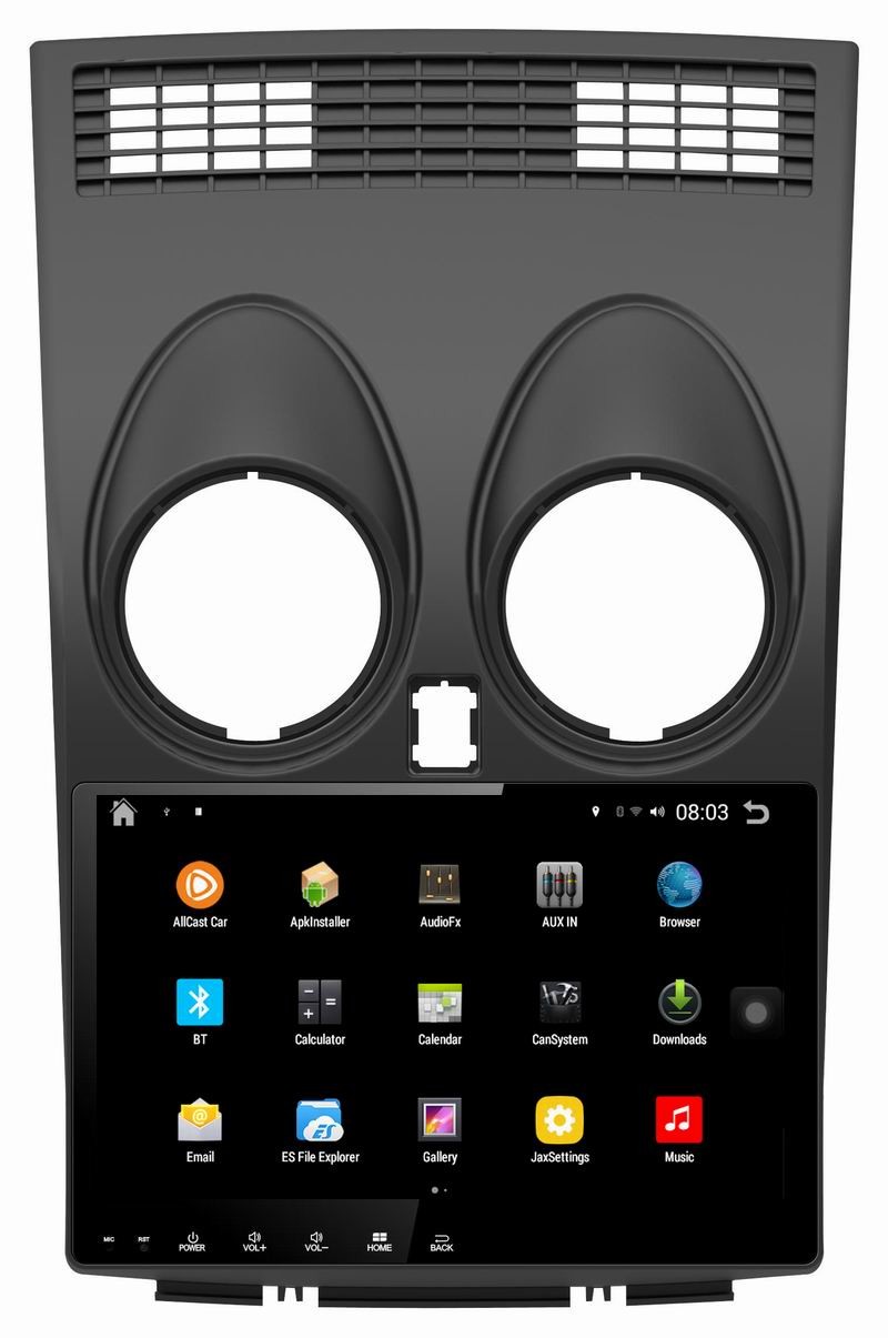 Ouchuangbo car radio gps navi big screen android 4.4 Nissan Qashqai Cortex A9 Quad Core 1024*600 BT SWC