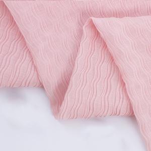 Wholesale 100 Polyester Lightweight Wave-Pressed Pleated Chiffon Fabric woven from china suppliers