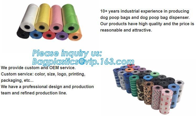 Garbage bag Dog poop bags T-shirt Plastic bag Laundry bags trash bag Nappy Sacks Produce bag die cut/loop handle bags Dr