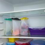 500ml 1000ml Collapsible Silicone Food Storage Bag Silicone Freezer Bags
