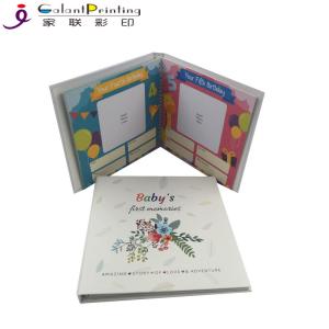 China Hardcover Paper Printing Services Baby Memory Books Keepsake Album First Year Record on sale