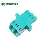 Duplex LC Fiber Optic Adapter One Piece Type With Flange