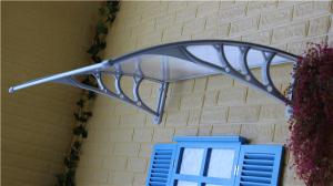 Wholesale Fashionable Glass Rain Cover Canopy , Outdoor Polycarbonate Awning Rain Shelter from china suppliers