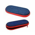 Linen FELT Zipper Eyeglass Case Sports Sunglasses Case 164mm Length
