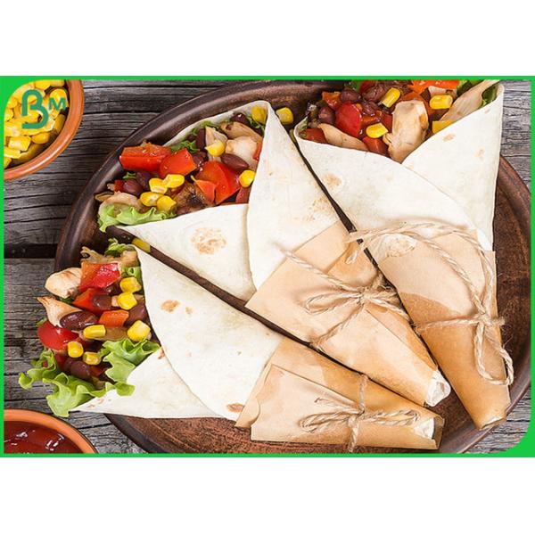 Food Grade Packaging 80g PE Laminated Paper For Wrapping Chicken Rolls