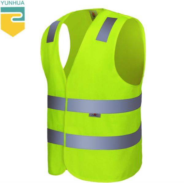 Non - Toxic Yellow Reflective Vest Breathe Freely Suit For High Temperature