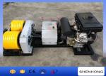 40KN Rated Load Diesel Cable Winch Puller 6 Grooves 240 mm Bottom Diameter
