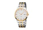 Three Hand Gold Tone Mens Stainless Steel Watches Durable With Changeable Strap