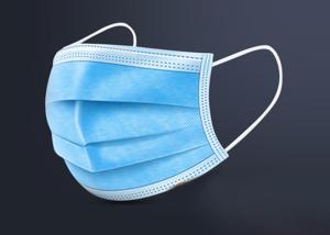Wholesale Flu - Proof Disposable Ear Hook Medical Mask Blue And White Smooth Breathing from china suppliers