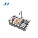 Double Bowl SUS304 Stainless Steel Kitchen Sinks Handmade House Kitchen Sinks