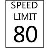 Buy cheap Speed Limit Sign Custom Traffic Speed Sign On Road Speed Control Sign from wholesalers