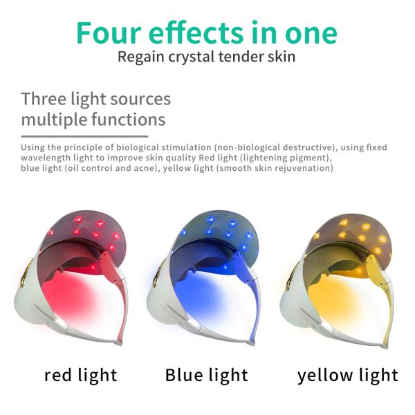 Colorful Photon Led Anti Aging Mask Beauty Therapy Face Facial Led Mask