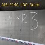 ASTM Standard AISI 5140 40Cr Thickness 3mm 1250*2000mm Alloy Steel Plate Laser