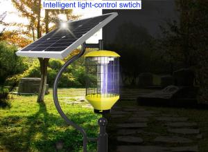 Wholesale Solar Cylinder Mosquito Killer Lamp Outdoor Courtyard Waterproof Orchard Insect Killer Farm Fly Killer With Pole from china suppliers