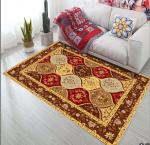 Bosmia Ethnic Style Rectangle Living Room / Hotel Floor Carpet With Special