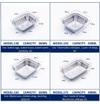 Hot Selling Disposable Square Aluminum Foil Lunch Box High Temperature Resistant