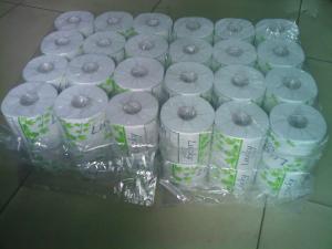 Wholesale White 36 Rolls Packing Toilet Tissue Paper Roll , Recycle Tissue from china suppliers