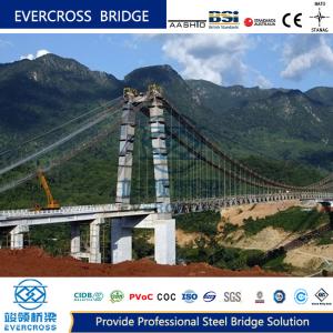 Wholesale Large Span Steel Cable Suspension Bridges OEM Steel Concrete Bridge from china suppliers