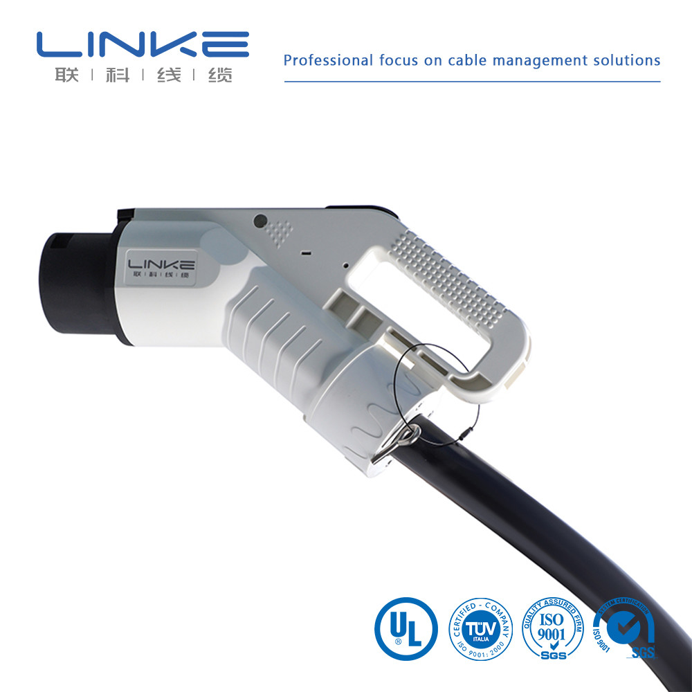 V0 Grade Thermoplastic Shell EV car charging cable With Copper Alloy Terminal