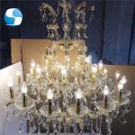 Antique Gold Crystal Chandelier Lights Ceiling Luxury K9 Wedding Ceiling
