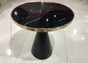 Wholesale Gold Plated 70cm Stainless Steel Glass Coffee Table from china suppliers
