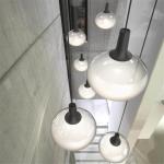 postmodern ball designer pendant lights living room bedroom offcie Dee Glass