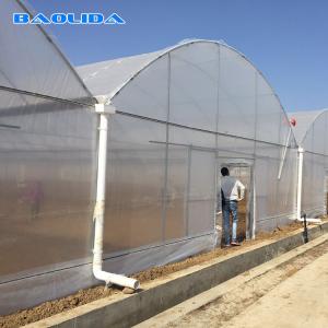 Wholesale Wind Resistant Agriculture Plants Growing Hydroponic System Poly Film Multi Span Greenhouse from china suppliers
