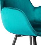 Living Room Velvet Occasional Armchair , Soft Backrest Lounge Chair With