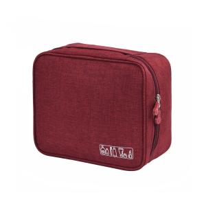 Wholesale China Supplier Custom Square Cosmetic Toiletry Bag With Zipper from china suppliers