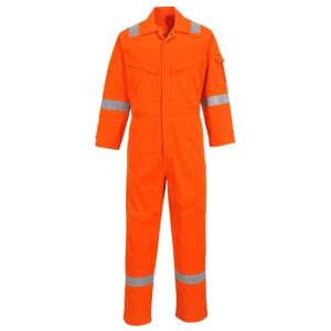 Wholesale Orange HRC2 Anti Static Flame Retardant Overalls EN1149-3 100 Cotton from china suppliers