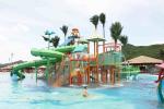 Family Commercial Aqua Playground Fiberglass with Water Park Slides / Customized