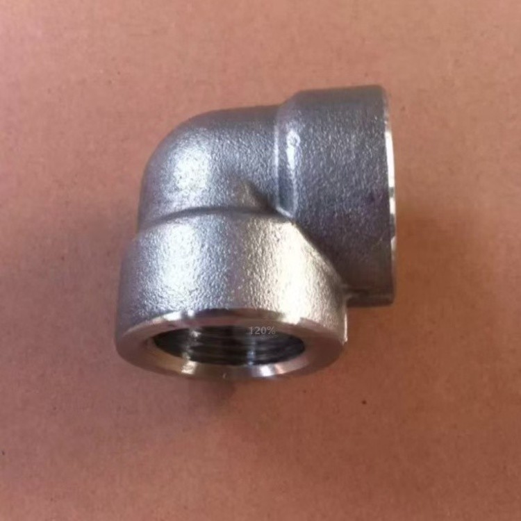 NXF ASTM B435 B572 5754 5798 Alloy X/2.4665/N06002 DN6-1200 2000-6000lb Pressure 90 Degree Thread Elbow