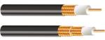 75 ohm Aluminum Wire Braid Trunk Cable , Rg412 Coaxial Cable With Messenger for