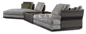 Wholesale Upholstered Wide European Style Furniture Metal Legs L Shape Modern Sofa Set from china suppliers