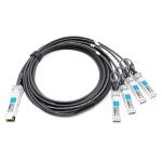 Intel X4DACBL5 Compatible 5m (16ft) 40G QSFP+ to Four 10G SFP+ Copper Direct