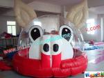 Outdoor Commercial grade 0.55mm (1000D, 18 OZ) PVC Tarpaulin Jumping Castles for