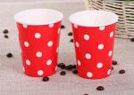 Takeaway Single Wall Paper Cups , Red Personalized Wedding Paper Cups
