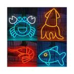 Contemporary Style Neon Light Sign Custom Logo For Eye-Catching Space