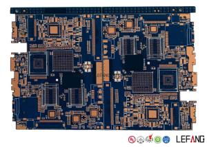 Wholesale 4 Layer Industrial PCB Control Board With Blue Ink 80 * 64 Mm Size from china suppliers