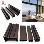 6063 Grade Aluminum Window Channel Extrusion PVDF Painted T3 Temper
