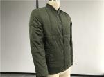 Plastic PU Leather Coat Fatigue Quilted Polyester Padded Bomber Puffer Jacket