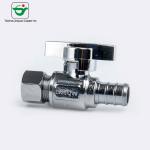 Light Weight 1/4 Turn ABS Straight Handle Brass Stop Valve